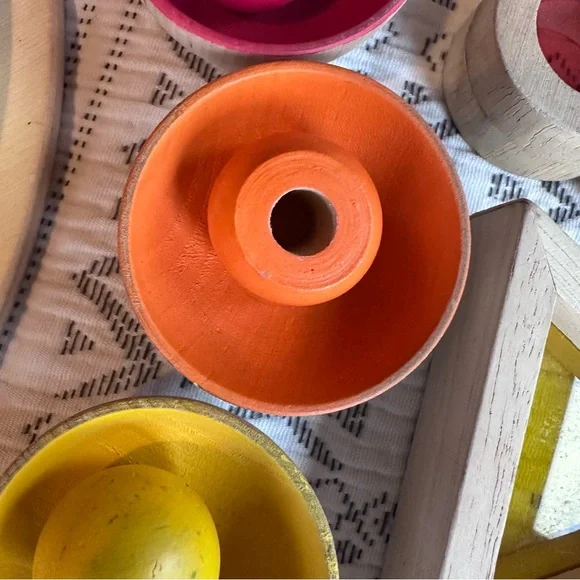 Fun Rainbow Wooden Toy Play Lot 🌈 - Picture 8 of 13